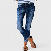 Marliesel | Damen Straight Leg Jeans – Dunkelblau