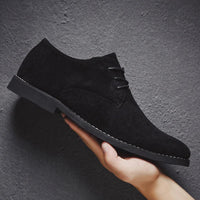 Martin | Herren Minimalistische Schnür-Derby-Schuhe – Schwarz