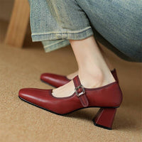 Sofia® | Nora Elegante Mary Janes – Rot
