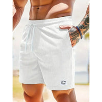 Maximilian | Herren Badeshorts mit Kordelzug – Weiß