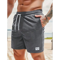 Maximilian | Herren Badeshorts mit Kordelzug – Dunkelgrau