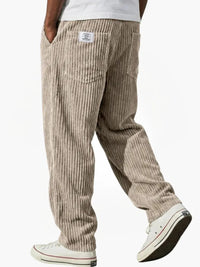 Maximilian | Herren Elegante Komfort-Cordhose – Khaki