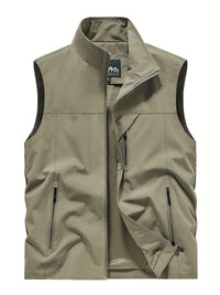 Maximilian | Herren Leichte Outdoor Weste – Kaki