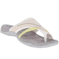 Maximiliane | Damen Flache Komfort Sandalen – Creme