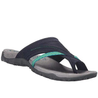 Maximiliane | Damen Flache Komfort Sandalen – Blau