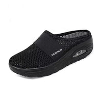 Meike | Damen Slip-On Sneaker mit Luftkissensohle – Schwarz