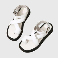 Melinda | Damen Verstellbare Riemchen Sandalen – Weiß