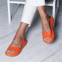 Orla | Orthopädische Damensandalen mit Fußbett – Orange