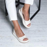 Orla | Orthopädische Damensandalen mit Fußbett – Weiß