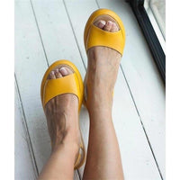 Orla | Orthopädische Damensandalen mit Fußbett – Gelb