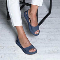 Orla | Orthopädische Damensandalen mit Fußbett – Blau