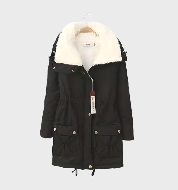 Mercy | Dicke Wattierte Jacke mit Fleece-Futter und Hohem Kragen