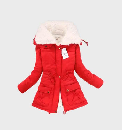 Mercy | Dicke Wattierte Jacke mit Fleece-Futter und Hohem Kragen