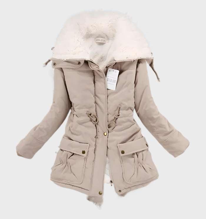 Mercy | Dicke Wattierte Jacke mit Fleece-Futter und Hohem Kragen