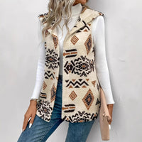 Mia | Moderne Weste mit geometrischem Muster – Standard