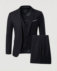 Michael | Herren Eleganter Slim-Fit Anzug – Schwarz