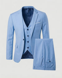 Michael | Herren Eleganter Slim-Fit Anzug – Himmelblau