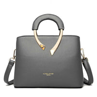 Heidi-Mode | Michaela Handtasche mit Handyfach und Vielseitigem Steckfach Innenraum – Grau