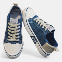 Milano | Vintage Casual Sneakers – Blau