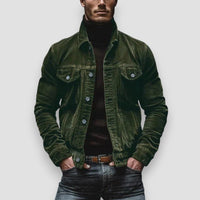 CYRUS - RETRO-CORDJACKE – Grün