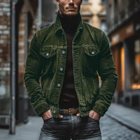 CODY | RETRO KORDJACKE – Olivgrün