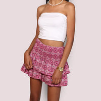 Ruthana | Damen Sommer Rock – Rosa