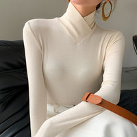 Emma | Kreuzturtleneck-Oberteils – Elfenbein