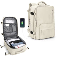 TrekVault – Wasserdichter Haven-Rucksack – Beige