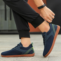 Modische bequeme Herren-Turnschuhe | Barfuß – Blau