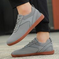 Modische bequeme Herren-Turnschuhe | Barfuß – Grau