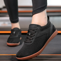 Modische bequeme Herren-Turnschuhe | Barfuß – Schwarz