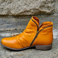 Modische Damenstiefeletten | Bequeme – Gelb