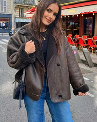 Modische Winterjacke für Damen | Warme – Braun
