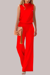 Modischer Jumpsuit für Damen | eleganter – Rot