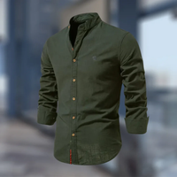 Moritz | Herren Langarmshirt Vielseitig – Dunkelgrün