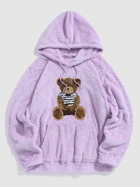 Teddy - wärmerer winter-hoodie – Lila