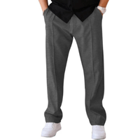 Adonis Weitbeinige Hose – Dunkel Grau
