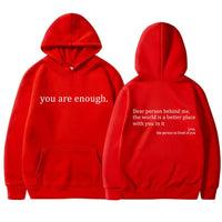 Unisex Kapuzenpullover mit Kängurutasche | Kapuze mit Kordelzug – Rot