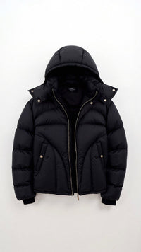 Ariyan Winterjacke mit Kapuze – Schwarz