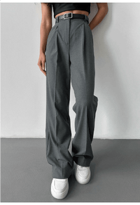 Audra Weit Geschnittene Hose – Grau
