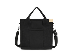 Belleann Canvas-Tragetasche – Schwarz