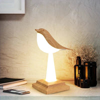 BirdLight Tischlampe – Holz