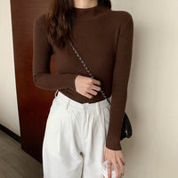 Birmadeth Strickpullover im Slim-Fit-Stil – Braun