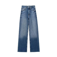 Blytthe-Jeans mit geradem Bein – Blau