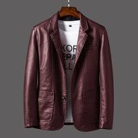 Herren Schmaler Passform Stilvoller Blazer | Langarm – Rot