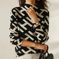 Channah Stehkragenpullover – Schwarz