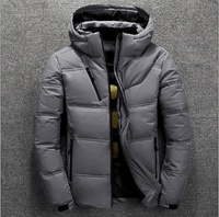Colden Kapuzen-Winterjacke – Dunkelgrau