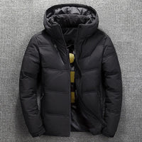 Colden Kapuzen-Winterjacke – Schwarz