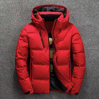 Colden Kapuzen-Winterjacke – Rot