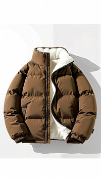 Cyrusteem Winter-Pufferjacke – Braun